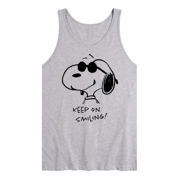 Peanuts - Cool Joe Keep On Smiling - Men's Jersey Tank Top