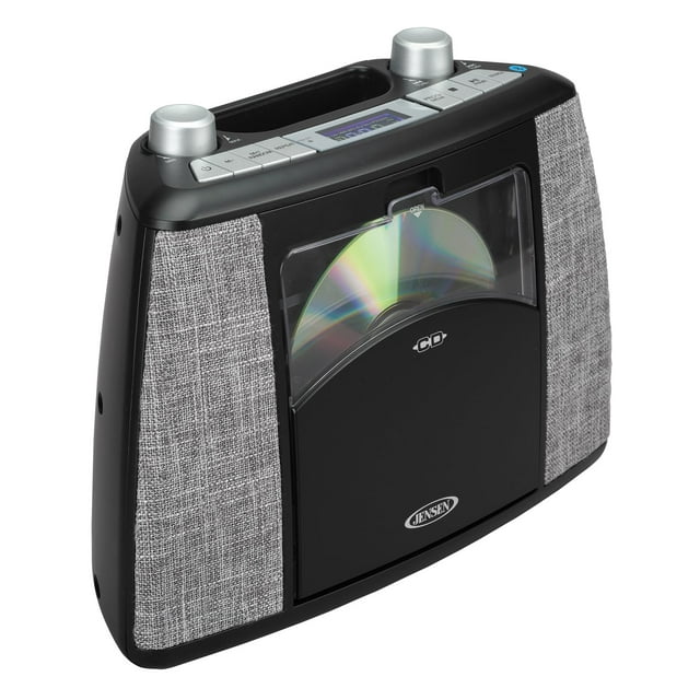 Sistema de música Jensen CD-565-BK CD portátil Bluetooth con FM