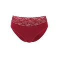 thumbnail image 2 of LAVA Womens Underwear Cotton Panties Lace Trim Soft Hipster Panty Stretch Seamless Full Briefs Red, S, 2 of 10