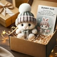 thumbnail image 4 of Handmade Mini Bunny Hug in Box, 2026 Upgraded Soft Plush Rabbit, Emotional Motivational Bunny Decor, Easter Basket Stuffer, 4 of 6