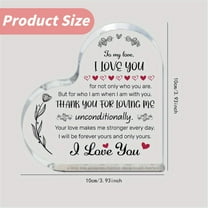 1PC Heart-Shaped Acrylic Decor Plaque, Romantic Saying Gift for Lovers, Romantic Quote, Valentine's Day/Birthday Gift for Boyfriend Girlfriend Wife Husband