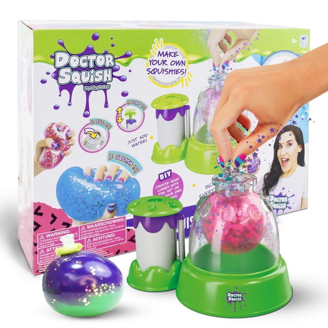 Nueva estación Squishy Maker Doctor Squish con purpurina brillante