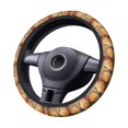 thumbnail image 2 of Balery Flower Meditating Rabbit Fundas elásticas antideslizantes para volante, funda protectora universal para hombre y mujer, 15 pulgadas, accesorios para coche., 2 of 6