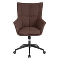 thumbnail image 4 of Flash Furniture Barcelona Home and Office Upholstered High Back Chair in Brown Fabric, 4 of 5