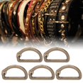 thumbnail image 4 of 5Pcs D Rings, Zinc Alloy Durable Metal D Rings Strong D Shape Rings For Clothes Backpack Bag DIY Accessories, 4 of 8