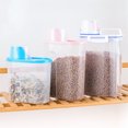 thumbnail image 2 of Plastic Pet Dog Cat Food Container Bucket With Measuring Cup Sealed Moisture-proof Outdoor Travel Portable Food Storage Container, 2 of 7