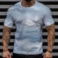 thumbnail image 2 of Tops para hombre Camisas Blusas Elegante Casual Moda Deportes Playa Cuello redondo Camiseta de manga corta Odeerbi ODB-5, 2 of 5