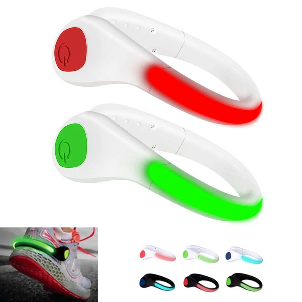 AURA LED Shoe Light Clip Red, Twin Pack 