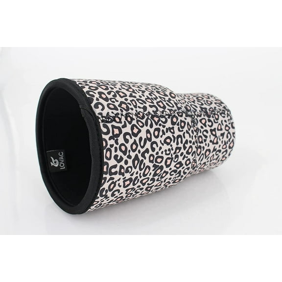 3 Pack Reusable Iced Coffee Sleeves - LOVAC Insulator Sleeve for Cold Beverages, Neoprene Cup Holder - Starbucks Coffee sleeve, McDonalds Coffee sleeve, Dunkin Coffee sleeve?More (Leopard print)