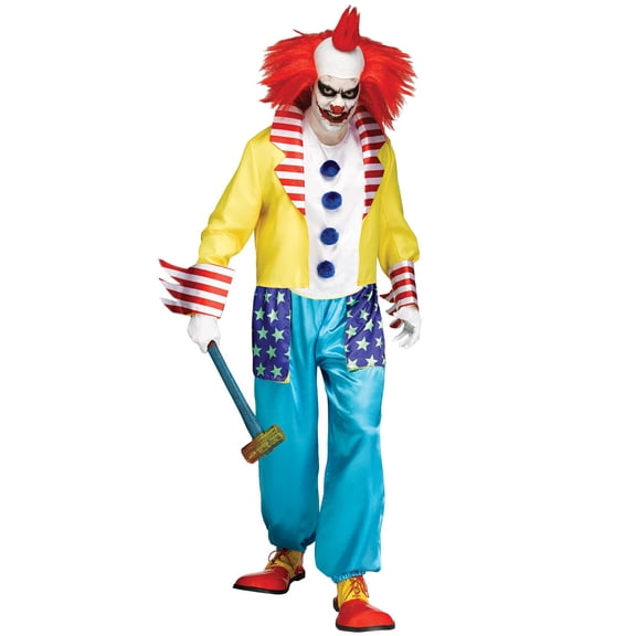 Fun World Men's Wicked Clown Master Adult Costume Standard Size