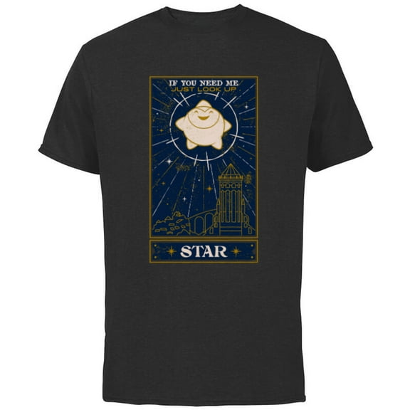 Disney Wish Star Rosas If You Need Me Just Look Up - Short Sleeve Cotton T-Shirt for Adults - Customized-Navy
