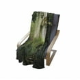 thumbnail image 4 of Antique Soft Flannel Fleece Throw Blanket, Old Aged Fantasy Gate in Forest Medieval Gothic Greenery Digital Art, Cozy Plush for Indoor and Outdoor Use, 50" x 70", Green Pale Green, by Ambesonne, 4 of 6