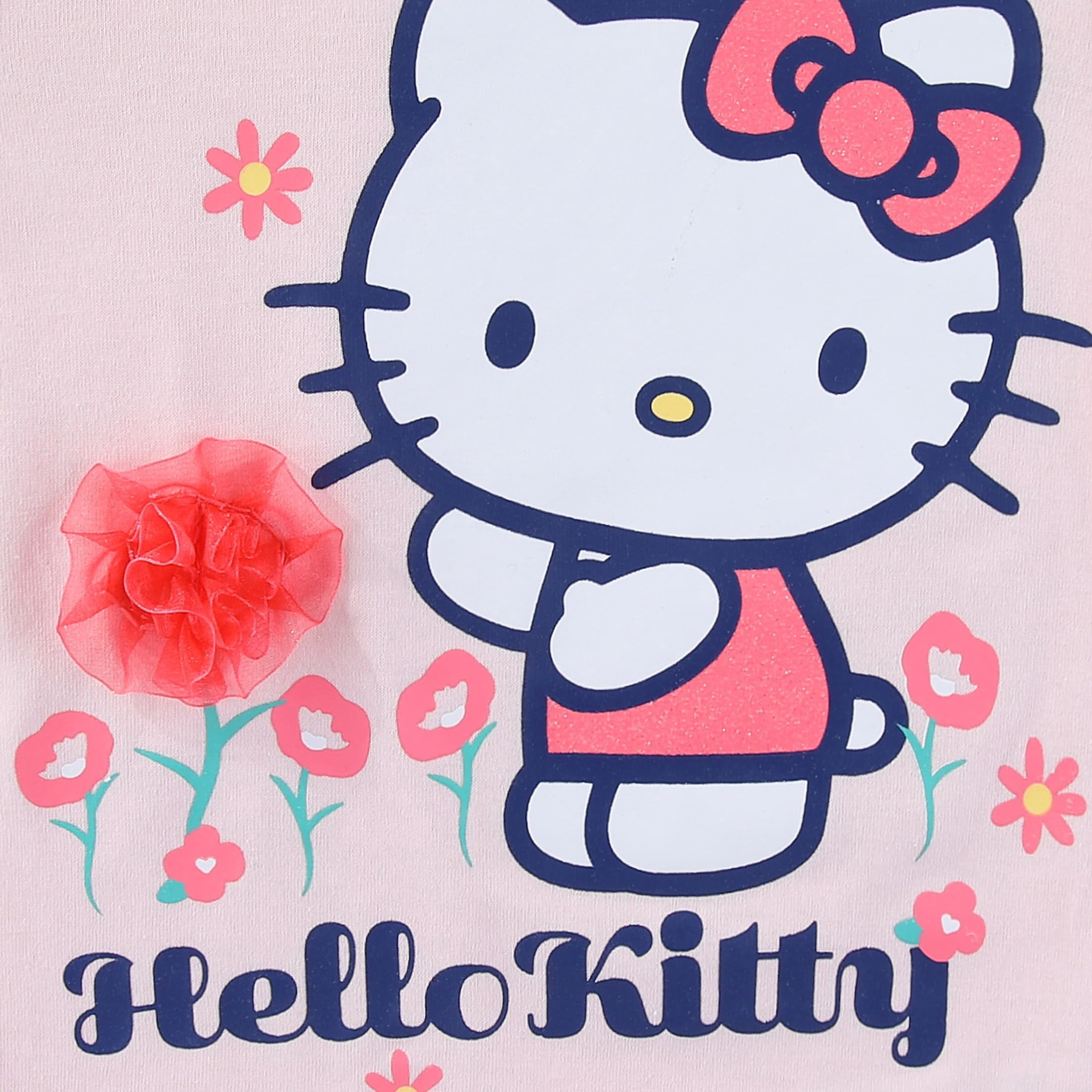 Hello Kitty Sanrio Short Sleeve Shirt and Skort Skirt Set (Girls), 2 Piece Set, Sizes 4-10