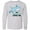 AC-Heather Grey, variant on Inktastic My Grammy Loves Me with Cute Sharks Long Sleeve Youth T-Shirt