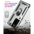 thumbnail image 5 of TechCircle Samsung Galaxy S21 Ultra Case, Ring Holder Kickstand Magnetic Hybrid Rugged Shockproof Cover, Silver, 5 of 7