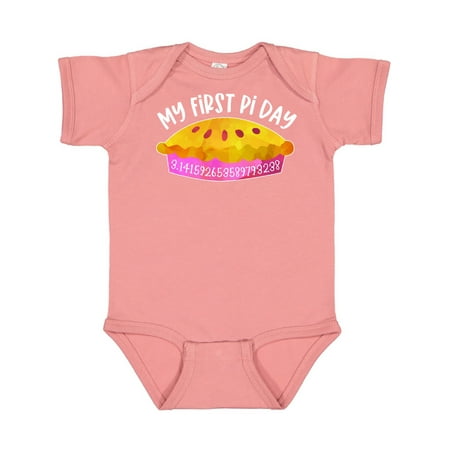 

Inktastic My 1st Pi Day Pink Pie Pan Pun Gift Baby Boy or Baby Girl Bodysuit