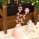 thumbnail image 5 of Decoración para árbol de Navidad, campanas de caramelo rojas y blancas, cuentas, ramas rizadas, adornos navideños, guirnalda, jarrón, decoración para el hogar, oficina, regalo para fiesta, 5 of 5