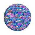 thumbnail image 2 of Balery Colorful Mushroomstire Cover Waterproof Dust-Proof, Universal Spare Wheel Tire Cover For Trailer, Rv, Suv Truck And Vehicle Camper Accessories-16 Inch, 2 of 9