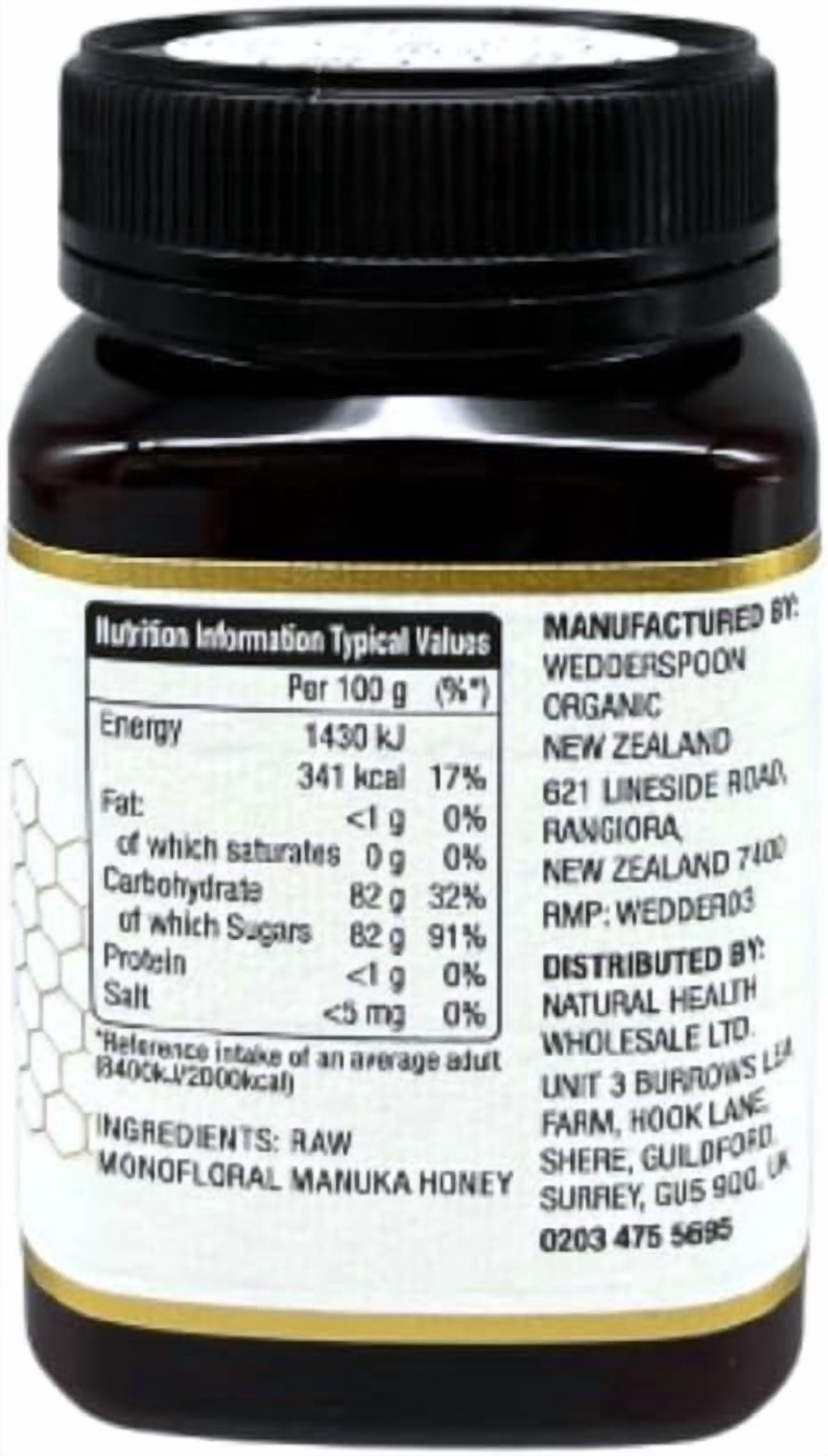 Wedderspoon | MGO 850 RAW Manuka Honey 250g