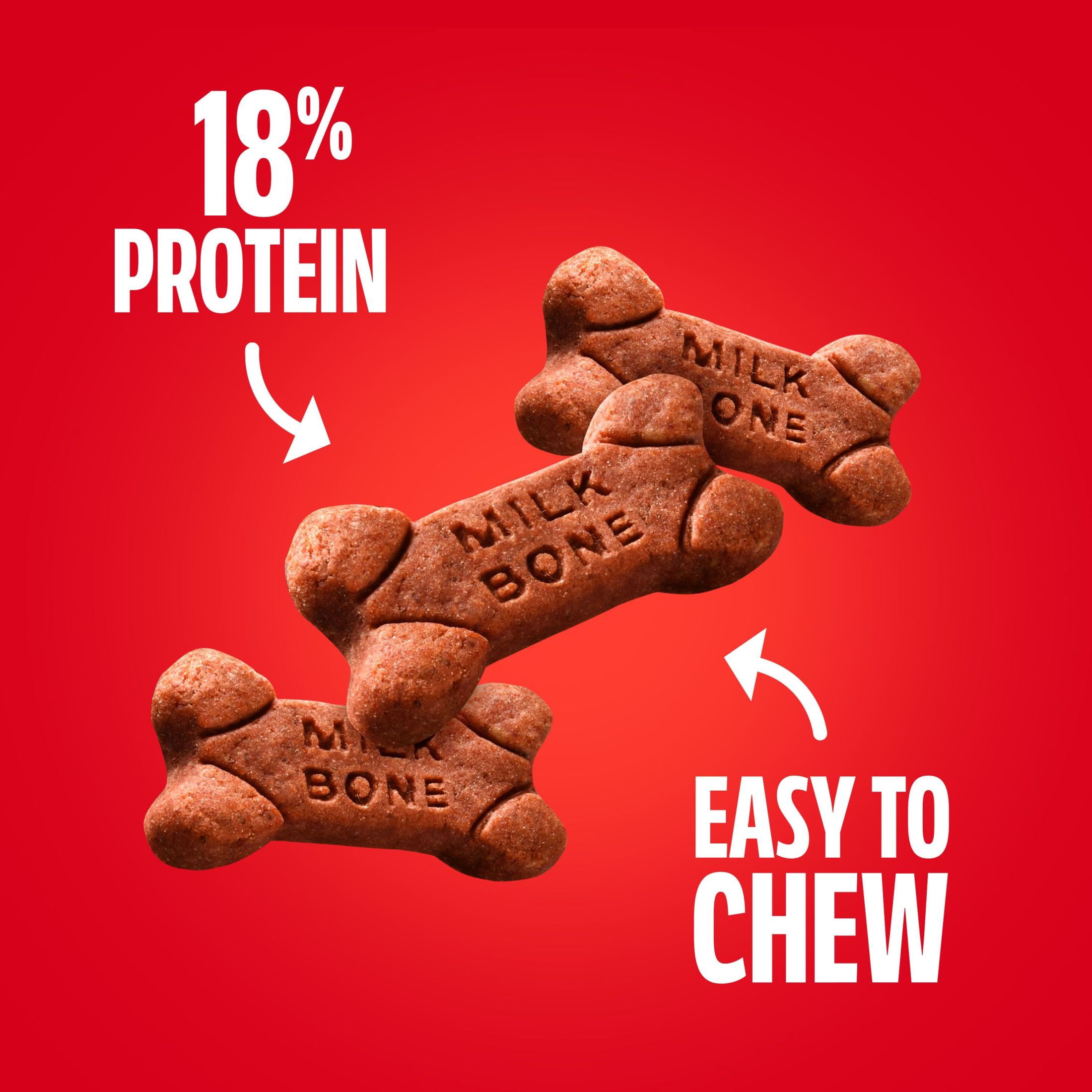 (2 pack) Milk Bone Soft and Chewy Dog Treats, Beef & Filet Mignon Recipe With Chuck Roast, 25oz Container