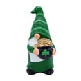 thumbnail image 1 of Figurine de la Saint-Patrick 7 Pouces Figurine Verte Figurine Chanceuse Figurine Verte pour Table de Maison Décorations de Noël Bouquet Doigt d'Honneur Grande Sculpture Offrant des Mains Ornement de Noël Statue Faite à la Main Intérieur, 1 of 4