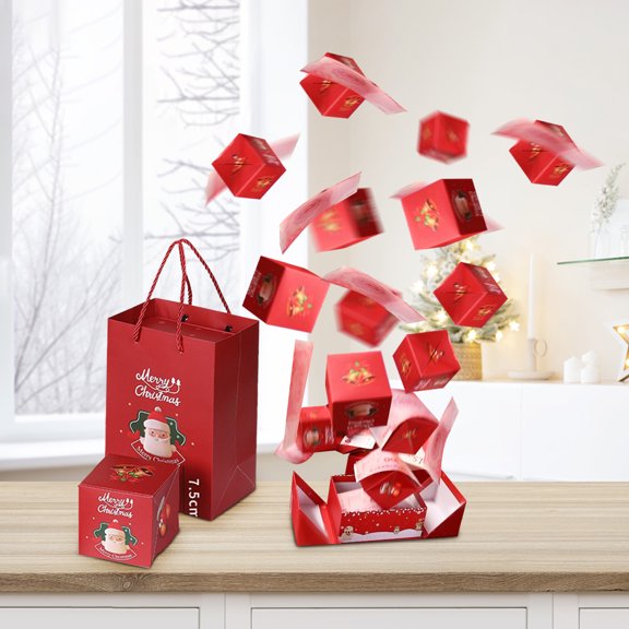 AZXY 10Pcs Surprise Box For Money Surprise Box For Cash Explosion Christmas Gifts for Birthday Anniversary Valentine Proposal Red