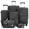 thumbnail image 7 of Joyway 6 Piece Hardshell Luggage Set with Spinner Wheels TSA Lock and Scratch-Resistant Finish Durable Lightweight Suitcases(Tote bags in mixed styles), 7 of 7