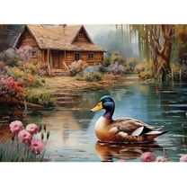 Bits And Pieces Jigsaw Puzzle Louisiana Cabin by Stewart 300 Piece Large Pieces for Adults 18" x 24"