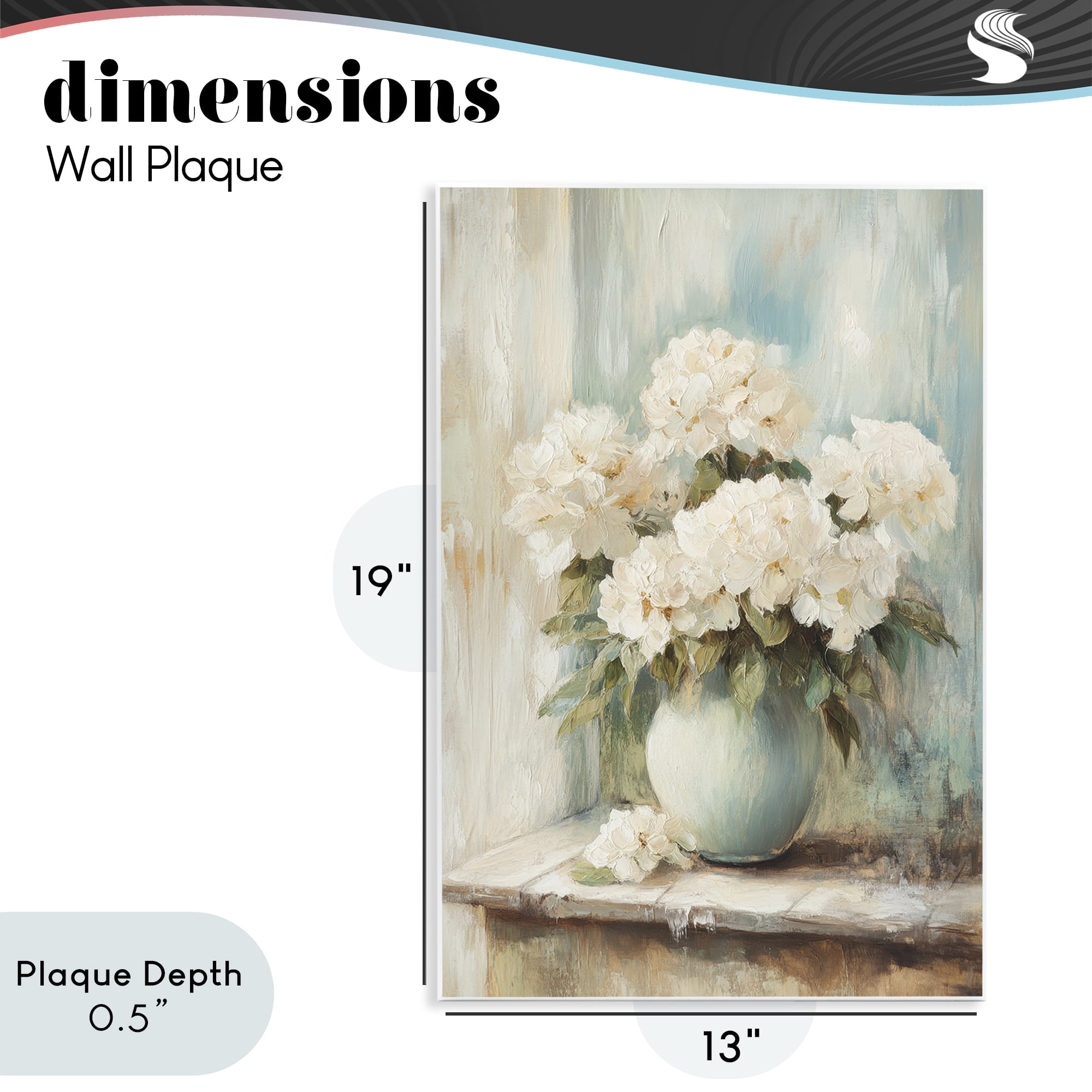 Stupell Industries Mantle Arrangement of Soft Blossoms Wall Plaque Art, design by Petal Prints Design