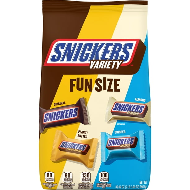 SNICKERS Fun Size Chocolate Candy Bars Variety Mix, 35.09 Ounce Bag