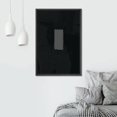 thumbnail image 3 of PixonSign Framed Canvas Wall Art Black Geometric Color Field Gray Square Abstract Print Minimalism Contemporary Nordic Relax/Calm Decoration for Living Room, Bedroom, Office - 24"x36" Black, 3 of 5