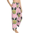 thumbnail image 6 of Salouo Panda Avocado Print Women's Pajama Pants Casual Loose Sweatpants PJs Flowy Pants Drawstring Palazzo for Women Wide Leg Pants Lounge Pajama -X-Large, 6 of 8