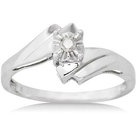 1/10 Carat Diamond Promise Ring in 10kt White Gold