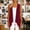 Red, variant on Women's Lightweight Cardigan Casual Soft Long Sleeve Knit Cardigans High Low Hem Draped Duster