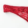 thumbnail image 4 of Varsbaby Lace Thongs Embroidery Transparent Low Rise Underwear Panty, 4 of 5