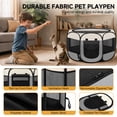 thumbnail image 4 of Dinosam Large Cat Playpen,36" Pop-up Cat Cage with Side Pocket,Pet Playpen for Small Animal Indoor Outside Kitten Playpen 36" Diameter 23" Height, 4 of 5