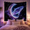 thumbnail image 2 of Cosmic Humpback Whale in a Starry Galaxy with Crystal Orbits, Dreamy Fantasy for Space Lovers, Celestial Wall Art Decor, Birthday Gift, Tapestry Wall Hanging for Bedroom and Living Room, 2 of 7