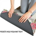 thumbnail image 3 of Saint Bernard Dog Breed and Flower Floral Hot Yoga Mat Towel Non Slip for Hot Yoga - Quick-Drying Yoga Mat Cover with 4 Corner Pockets with Travel Bag - Hot Yoga Towel Non Slip 70"x26", 3 of 6