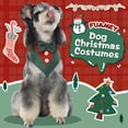 thumbnail image 2 of Corbatín navideño para perro FUAMEY, verde y rojo, talla XL, 2 of 5