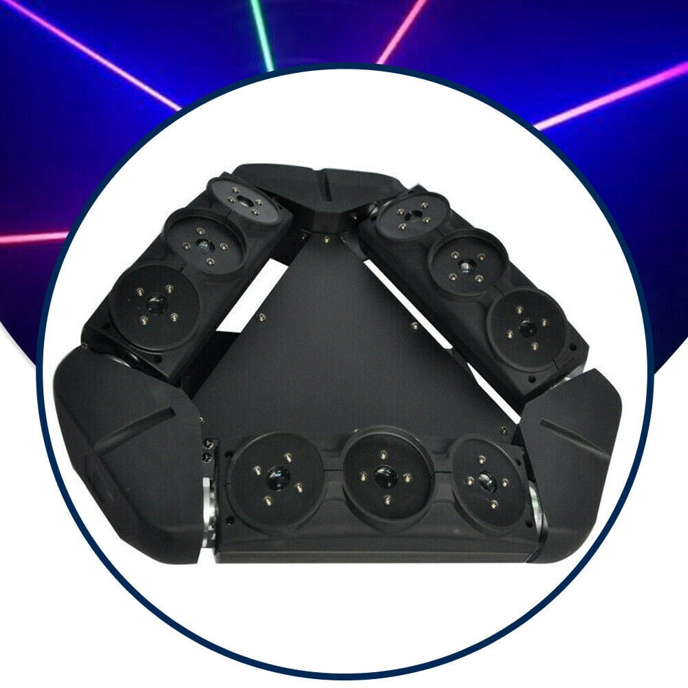 9 Eyes Beam Laser Moving Head Light Full Color RGB DJ Stages Lighting Fixture US