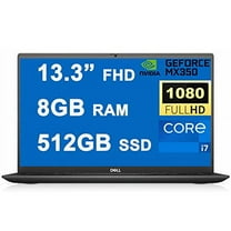 Dell Vostro 5000 5301 13 Lightweight Laptop 13.3" Full HD (300Nits) 11th Gen Intel Quad-Core i7-1165G7 8GB RAM 512GB SSD GeForce MX350 2GB Graphic Fingerprint Backlit Keyboard USB-C HDMI Win10 Dune
