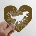 thumbnail image 1 of Strength Predator-prey Body Type Heart Vinyl Sticker Bicycle Bottle Decal, 1 of 3