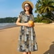 thumbnail image 4 of Balery Cartoon Bear Vestidos sueltos de manga corta para mujer, vestidos de verano 2025, vestidos casuales de corte A con vuelo., 4 of 6