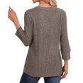 thumbnail image 4 of V Neck Long Sleeve Shirts for Women Lightweight Tunic Sweaters Casual Loose Tops, S, 4 of 7