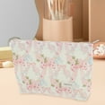 thumbnail image 6 of Unique Bargains 1 Pc Lightweight Clutch Bow Large Makeup Bag for Vacation Pink Canvas, 6 of 6