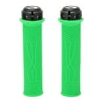 thumbnail image 1 of 2Pcs Bike Handle Grip Rubber Anti Slip Wear Resistant Ergonomic Hollow Design Bike Handlebar Grips Cover Green, 1 of 14