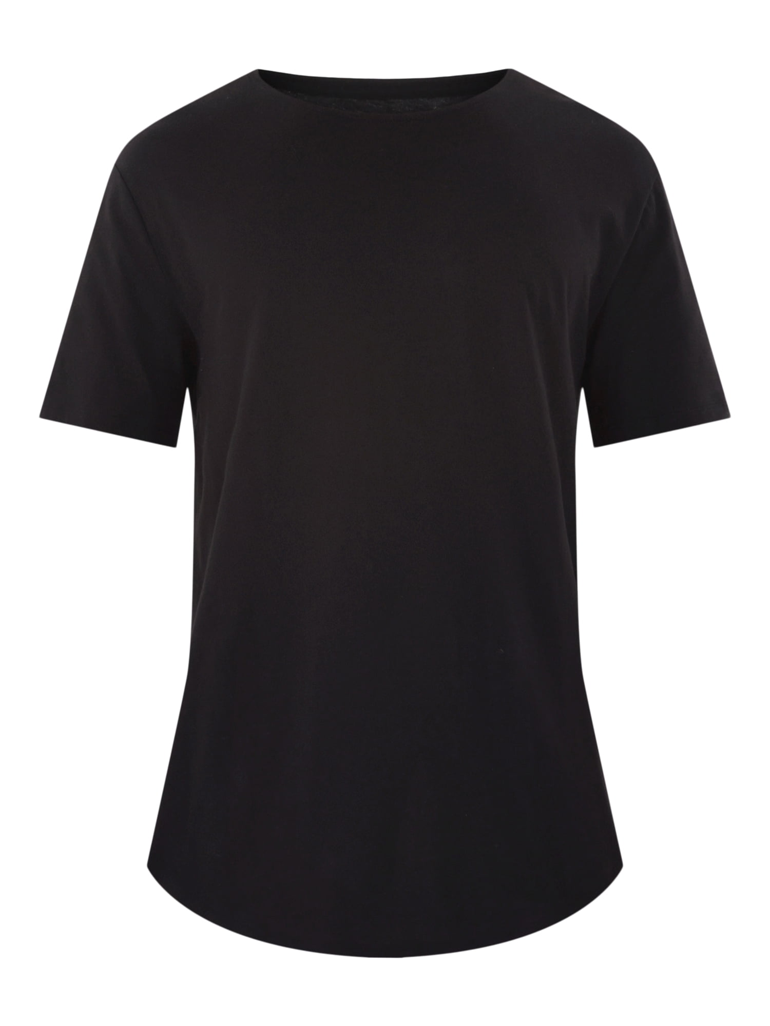 No Boundaries Men's & Big Men's Longline Curved Hem Elongated Tee Shirt, 2-Pack, Sizes XS-5XL