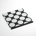 thumbnail image 5 of Bacati - Dots/Pin Stripes Hamper with Cotton Percale cover, mesh liner and Natural Color Wooden frame, Black/White, 5 of 12