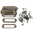 thumbnail image 1 of 20 Pcs Tiroir Étiquette Marque Étudiants DIY Tiroir Rétro Signes Étagère Note Accessoirevert Bronze, 1 of 9