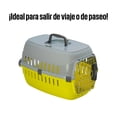 thumbnail image 3 of Transportadora Mascota Perro Puerta Metal Moderna Limón Moderna T103-AMARILLO, 3 of 5